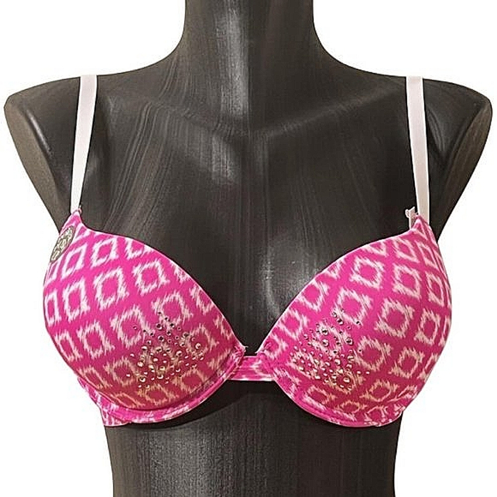 Fuchsia Purple & White Padded Power Push Up..Brand: Bella